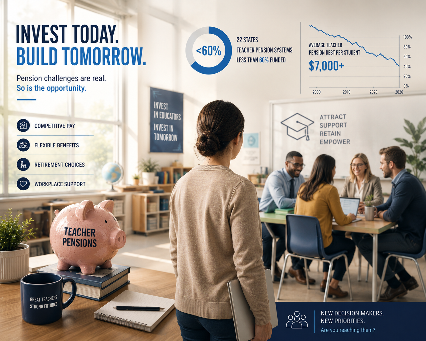 The Teacher Pension Crisis Is Forcing Districts to Compete for Talent in Ways They Never Had To -- and Most School Mailing Lists Are Missing the HR Technology Buyers Responding to It